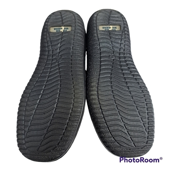 Volks Walkers leather womens black shoes, velcro closures. Size US 5.5/6 - Picture 11 of 14